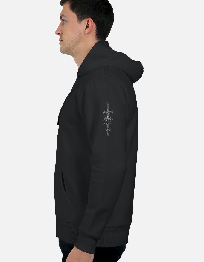 Gothic zipper hoodie