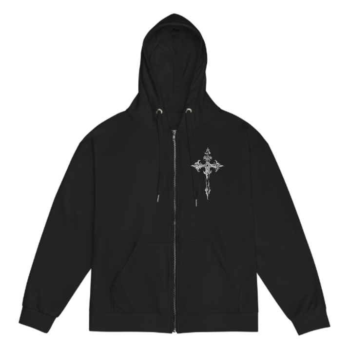 Gothic zipper hoodie