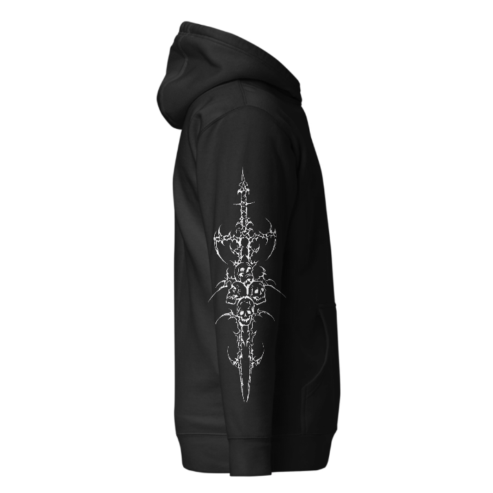 Gothic zipper hoodie