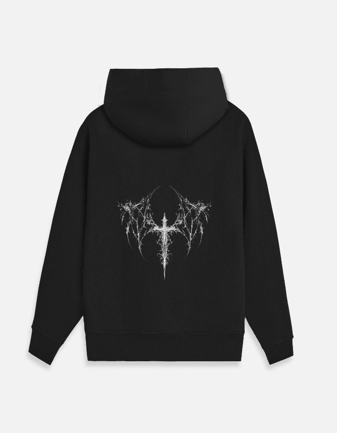 Gothic zipper hoodie